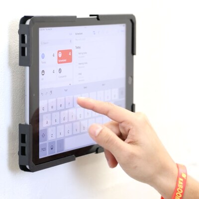 Mount-It! Adjustable Universal Anti-Theft iPad Tablet Wall Mount, 9.7" to 13", Black (MI-3882BLK)
