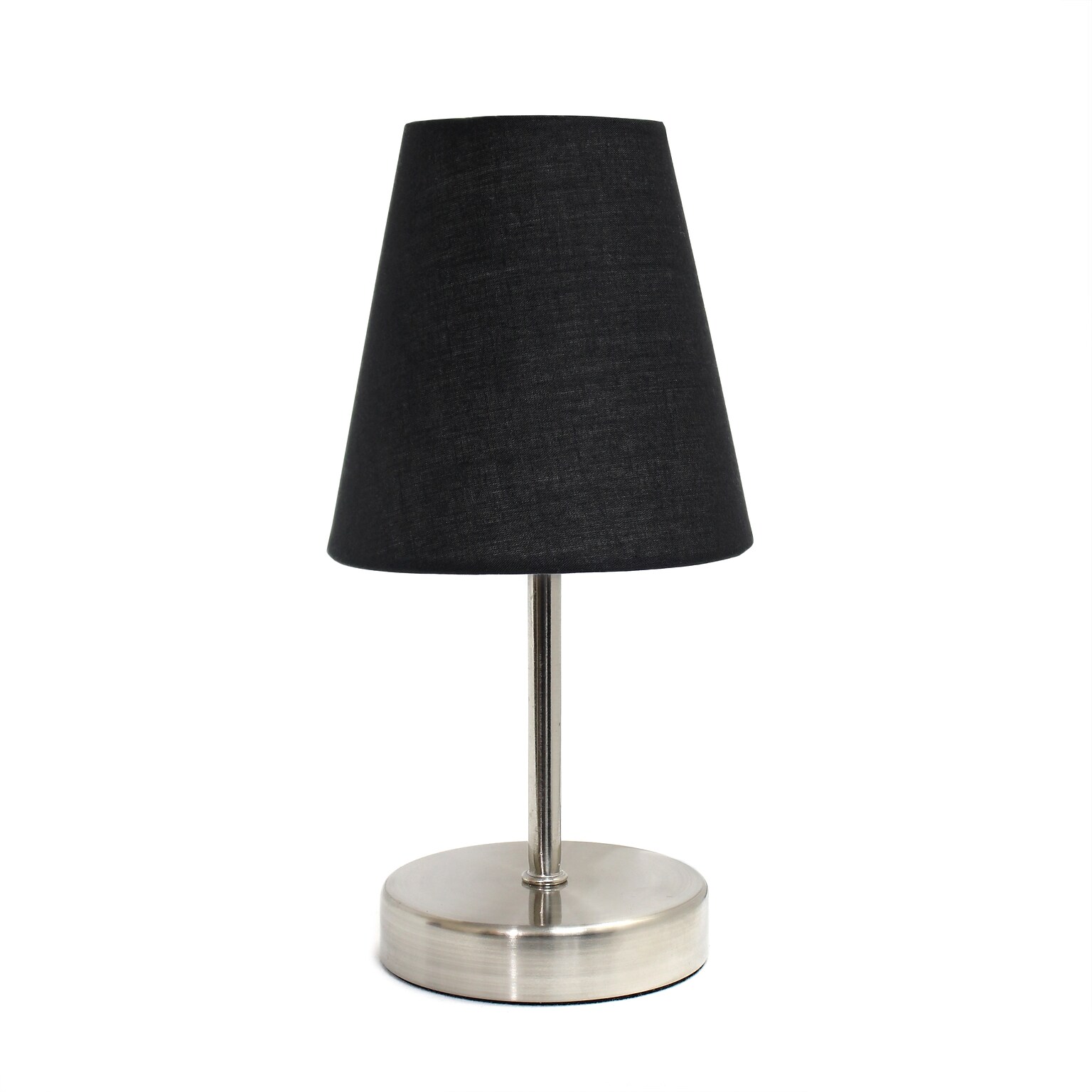 Creekwood Home Nauru 10.50 LED Table Lamp, Sand Nickel/Black (CWT-2007-BK)