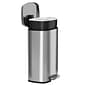 iTouchless SoftStep Stainless Steel Indoor Step Trash Can with Lid, 13.2 Gallon, Silver (PC13RSS)