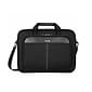 Targus Classic Slim Laptop Briefcase, Black Polyester (TCT027US)