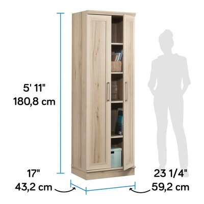 Sauder HomePlus 71"H Storage Cabinet with 5 Shelves, Pacific Maple (430334)