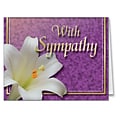 Medical Arts Press® Floral Expressions Note Cards; Sympathy, Blank Inside