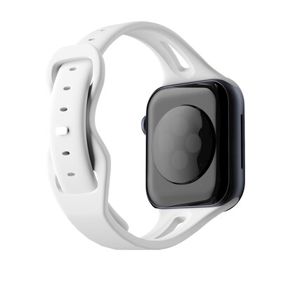 LAX Sleek Silicone Band for Apple Watch, White