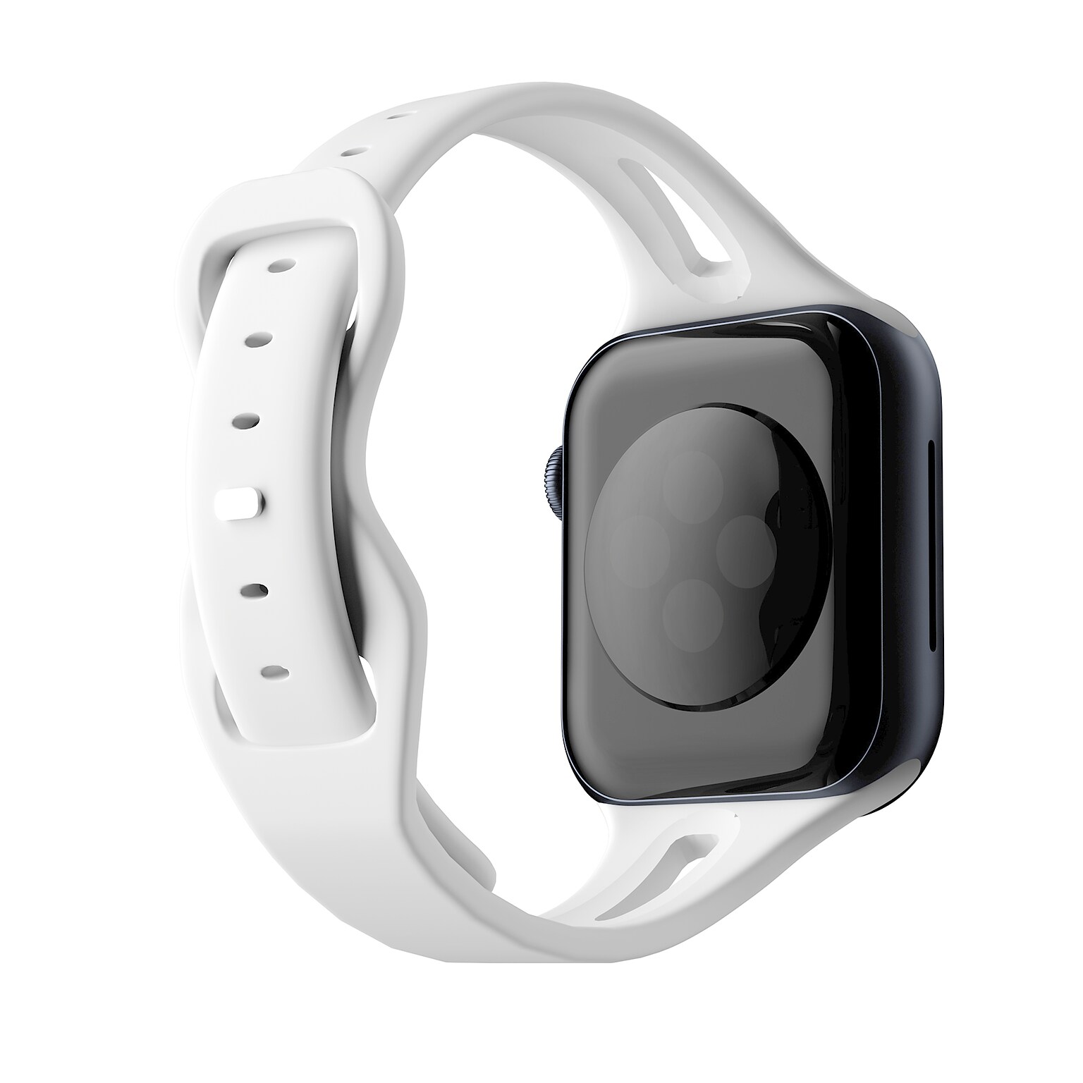 LAX Sleek Silicone Band for Apple Watch, White