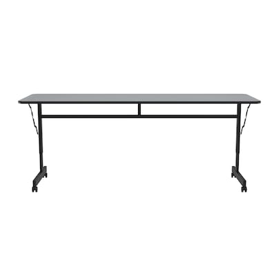 Correll Econoline Flip Top Nesting Table, 24x60, Gray Granite (FTM2460TF-15)