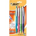 BIC® Atlantis® Retractable Ballpoint Pens; Medium, Assorted, 4/Pack