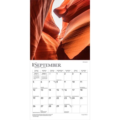 2027 BrownTrout Inspiration 7" x 7" Monthly Wall Calendar (9798330709625)