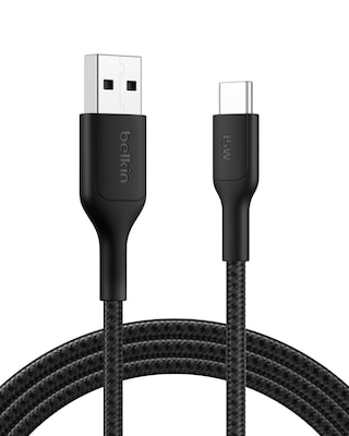 Belkin BoostCharge Pro 6.6 USB C to USB A Power Cable, Male to Male, White (CAB022FQ2MBK)