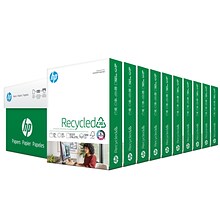 HP Recycled 8.5 x 11 Multipurpose Paper, 20 lbs., 92 Brightness, 5000 Sheets/Carton (HPE1120)