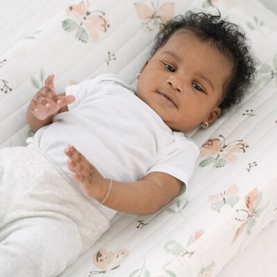 Cane Baby Parker Quilted Change Pad Cover, Butterfly (BC-100CPC-5)