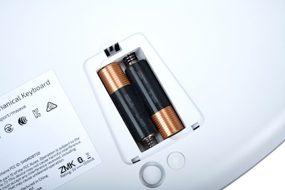 Kinesis mWave Mechanical Wireless Keyboard, Tactile Switch, White (KB150M-TAC)