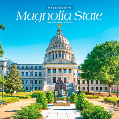 2027 BrownTrout Mississippi Places 12 x 12 Monthly Wall Calendar (9798330714346)