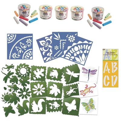 S&S Super Sidewalk Artist Craft Kit, 45/Pack (AP282)