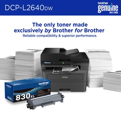 Brother RDCP-L2640DW Refurbished Wireless, Black & White, All-In-One Laser Printer, Refresh Subscription Ready