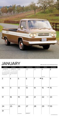 2027 Willow Creek Classic Pickups 12" x 12" Monthly Wall Calendar, Assorted Colors (59753)