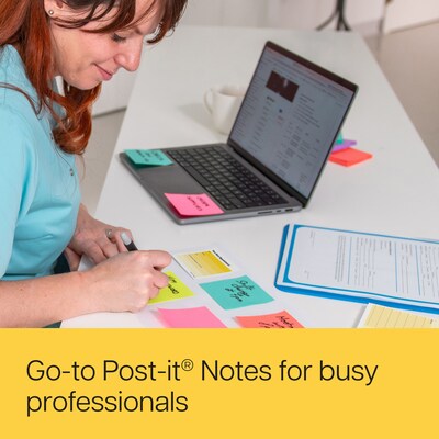Post-it Appointment Reminder Notes, 2.9" x 2.8", Yellow/White, 50 Sheets/Pad, 24 Pads/Pack (654-24CP-NSA)