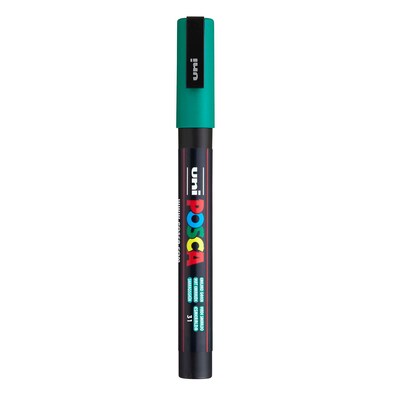 POSCA PC-3M Water based Paint Marker, Fine Bullet Tip, Emerald Green, 3/PK (UBCPC3MEMERALDGREEN-3)