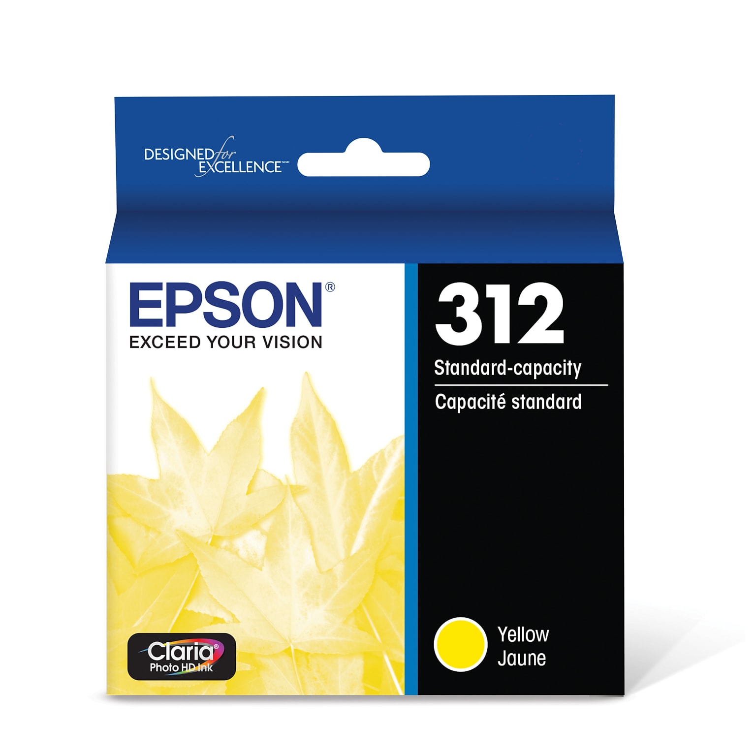 Epson T312 Yellow Ink Cartridge, Standard Yield