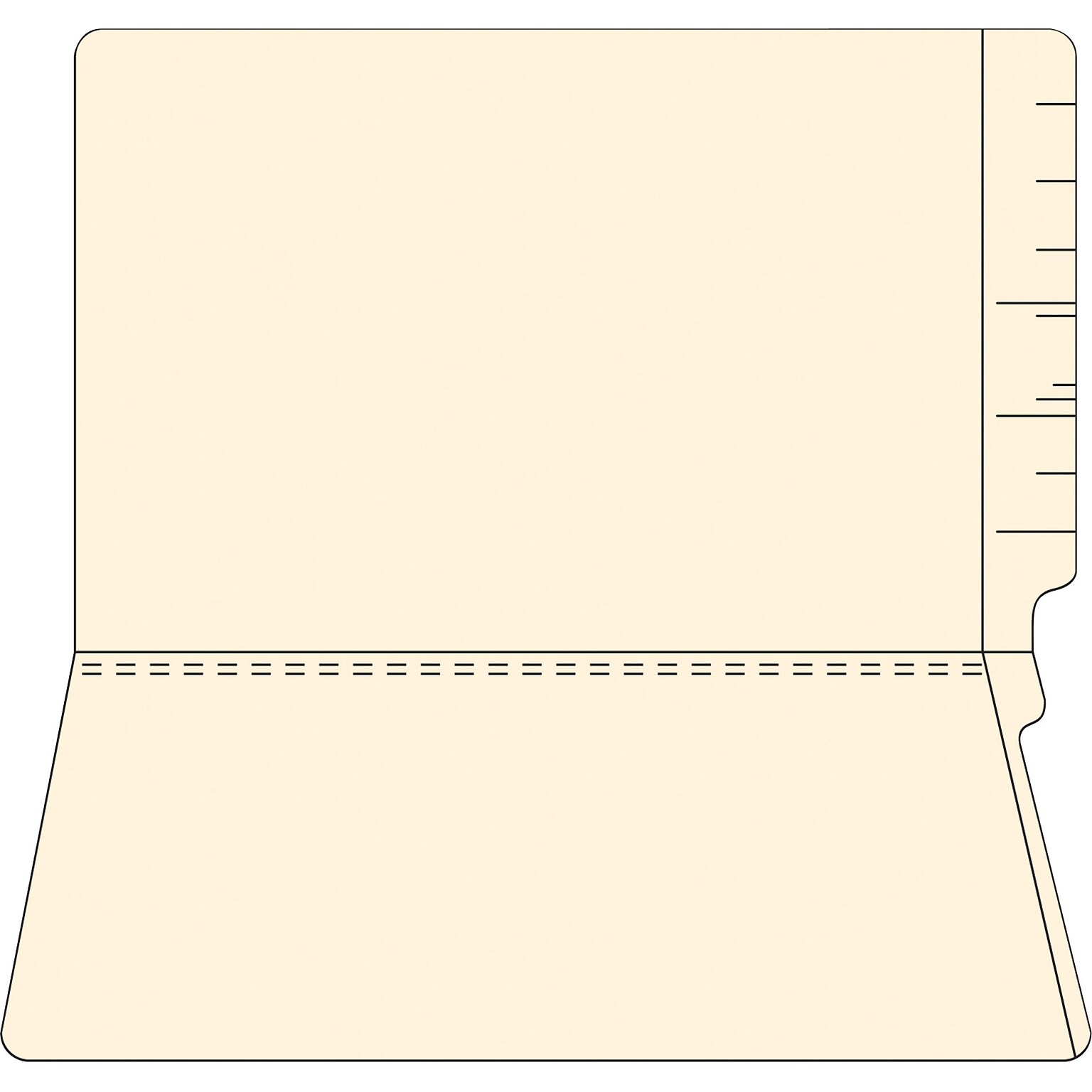 Medical Arts Press® 11Pt. Full-Cut End-Tab File Folders; No Fastener, Legal Size, 100/Box