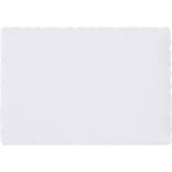 Hoffmaster® Placemats; Scalloped Edge, White, 9-1/2W x 13-1/2L, 1000/Pack