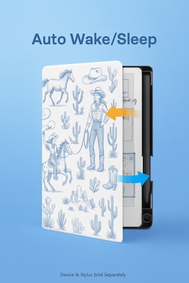 SaharaCase Venture Series 7.3" Slim Folio Case for reMarkable Paper Pro Move, Western White (TB00511)