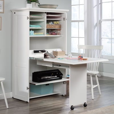 Sauder Select Craft and Sewing Armoire, Soft White (430446)