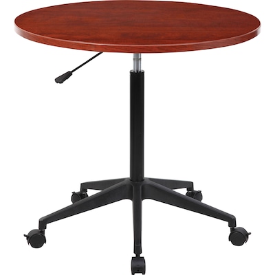 Boss® Mobile Round Tables; 32"W, Cherry