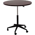 Boss® Mobile Round Tables; 32W, Mahogany
