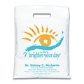 Medical Arts Press® Eye Care Personalized Large 2-Color Supply Bags; 9 x 13, Brighten Your Day, 100