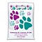 Medical Arts Press® Veterinary Personalized Large 2-Color Supply Bags, Large & Small Paw Prints