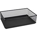 Quill Brand® Wire Mesh Desk Drawer Organizer, Black (25260Q)