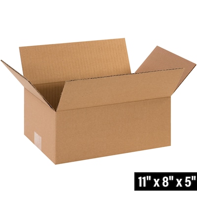 11 x 8 x 5 Shipping Boxes, ECT Rated, 25/Bundle (1185)