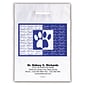 Medical Arts Press® Veterinary Personalized 2-Color Jumbo Supply Bags; 12 x 16", Paw Print, Pet Care Supplies, 100 Bags, (56749)