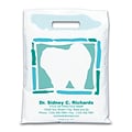 Medical Arts Press® Dental Personalized Large 2-Color Supply Bags; Tooth w/Border