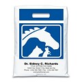 Medical Arts Press® Veterinary Personalized Large 2-Color Supply Bags; Animal Silhouettes