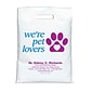 Medical Arts Press® Veterinary Personalized 2-Color Jumbo Supply Bags; 12 x 16", Paw/Heart, We're Pet Lovers, 100 Bags, (56755)