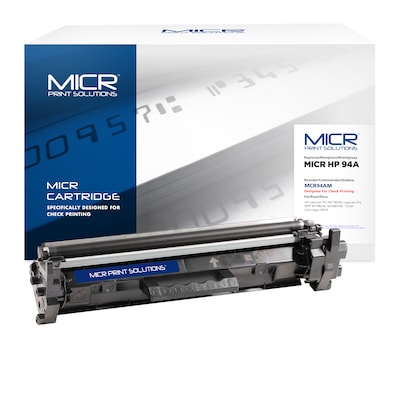 MICR Print Solutions Black Standard Yield MICR Toner Cartridge Replacement for HP CF294A