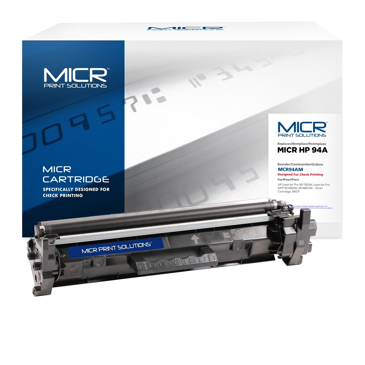MICR Print Solutions Black Standard Yield MICR Toner Cartridge Replacement for HP CF294A