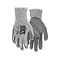 MCR Safety Cut Pro Hypermax Fiber/Polyurethane Work Gloves, Small, A3 Cut Level, Salt-and-Pepper/Gra