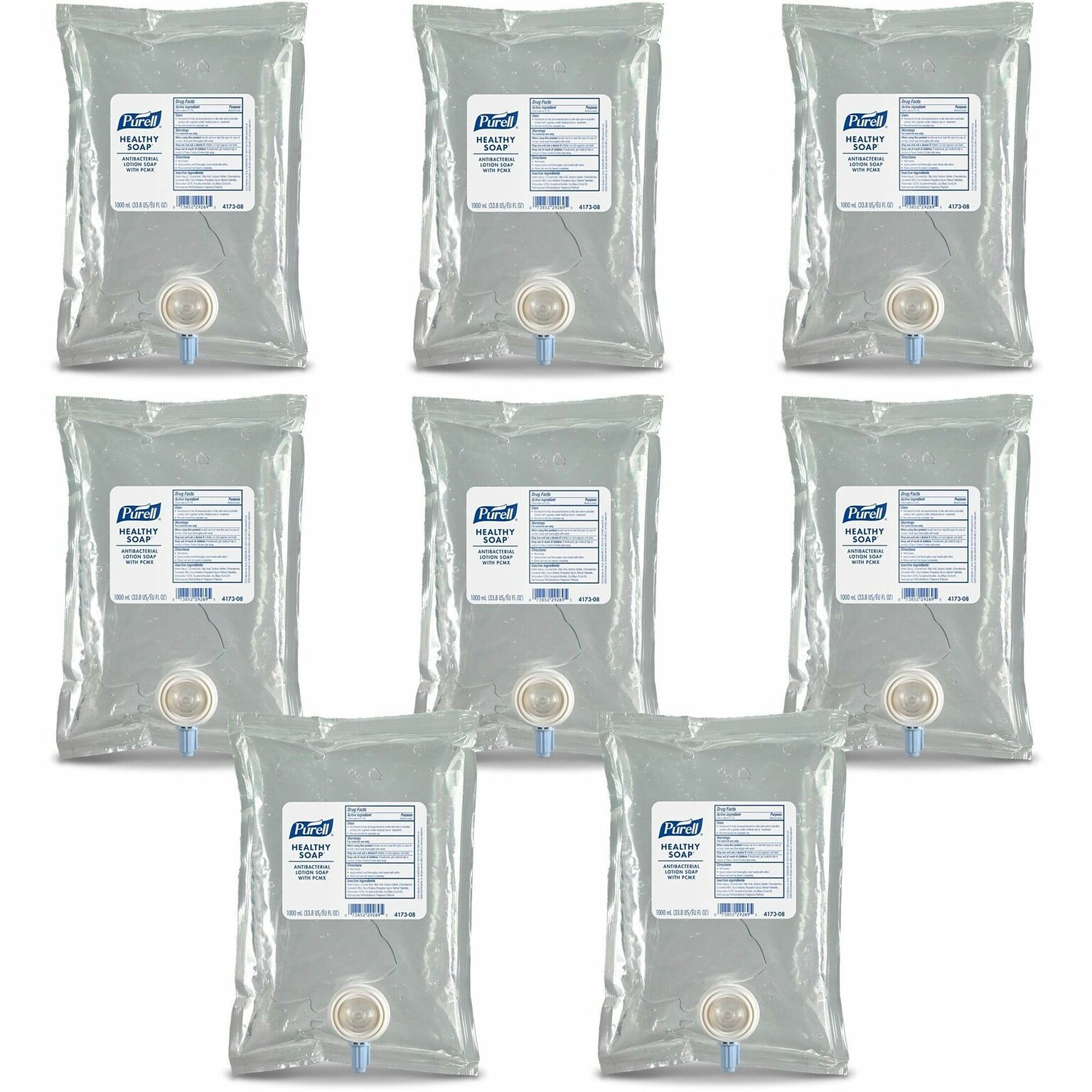 PURELL HEALTHY SOAP PCXM Antibacterial Lotion Soap Refill, Citrus Scent, 1,000 mL, 8/Carton (GOJ417308CT)