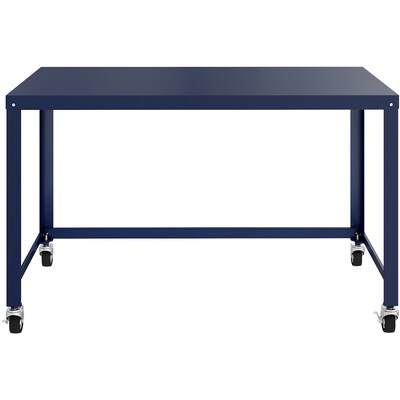 Lorell SOHO 48 W Computer Mobile Desk, 200 lb. Capacity, Navy (LLR18335)