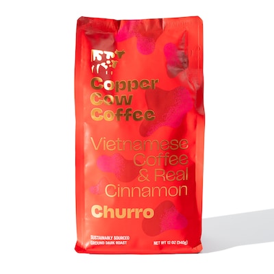 Copper Cow Coffee Churro Vietnamese Ground Coffee, 12 oz. (CCW02255)