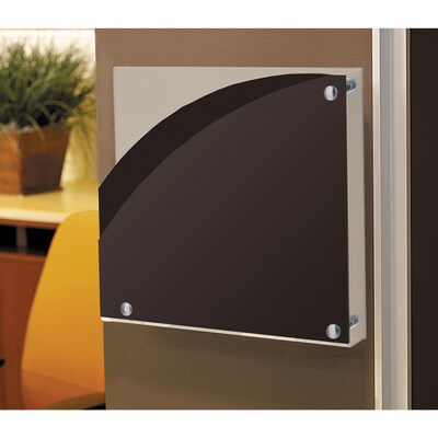 Omnimed Inc. Single Pocket Letter Size Wall File, Smoke & White (255735)