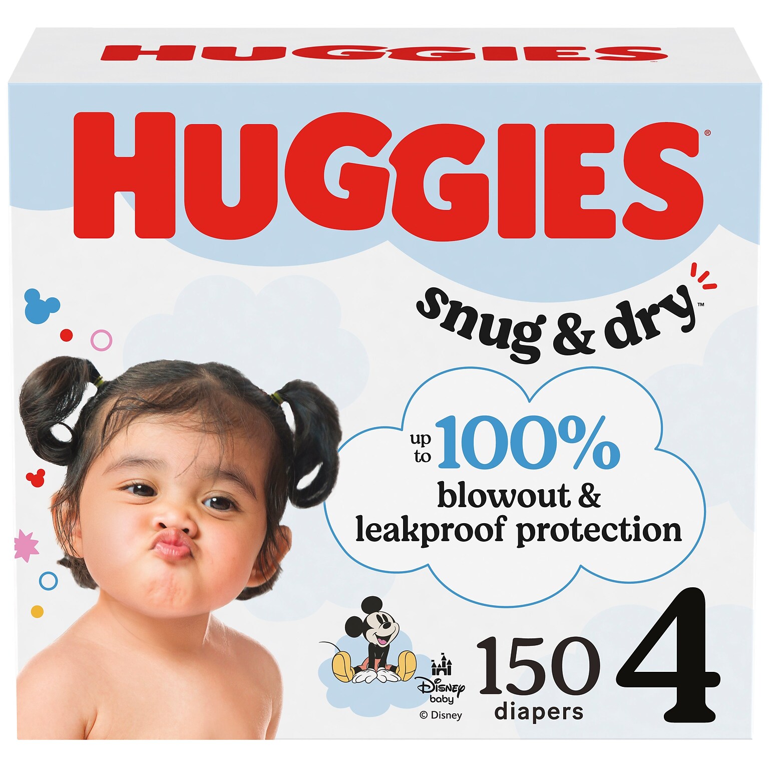 Huggies Snug & Dry Diapers, Size 4, 148 Count (51518)