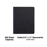 Quill Brand® Prong-Style Pressboard Covers, 8-1/2 x 11, Black (740401)
