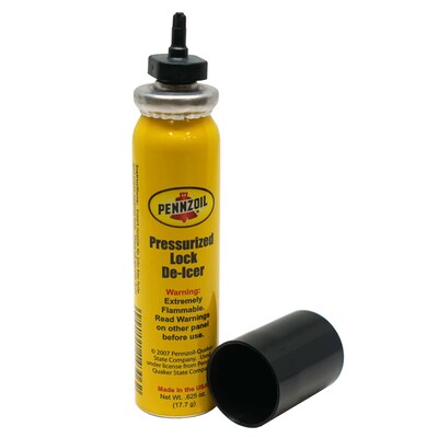 Pennzoil Lock De-Icer, 0.625 oz., Yellow, 72/Carton (14305)
