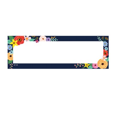 Teacher Created Resources Wildflowers Magnetic Labels Accents, Multicolored, 20/Pack, 2 Packs (TCR77064-2)