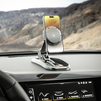 ToughTested MagTough Magnetic Dash Tray and Phone Mount, Black (AT-MTDASH)