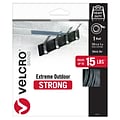Velcro® Brand Extreme Outdoor 1 x 10 Hook & Loop Fastener Roll, Titanium (91365)