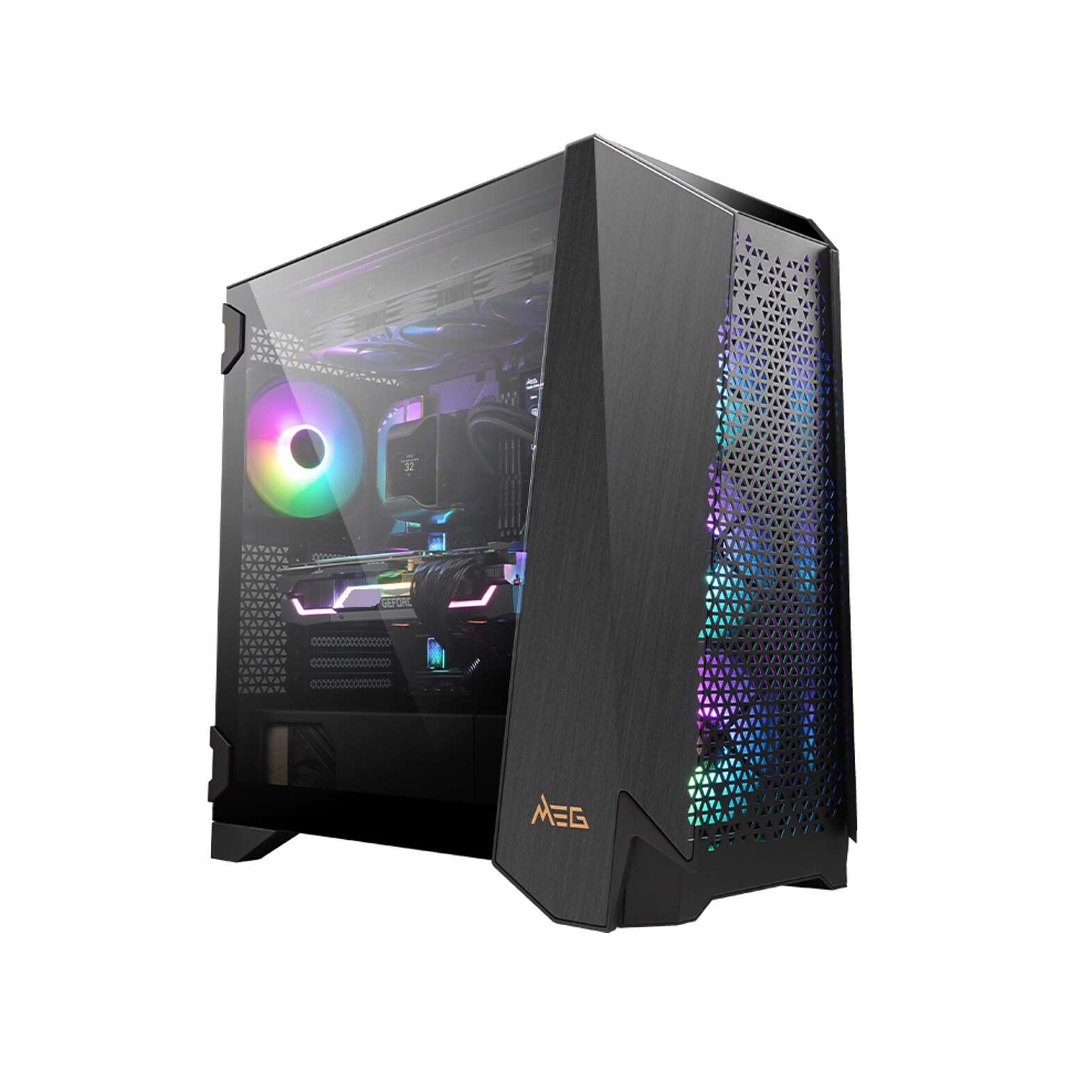 MSI Infinite RS 13NUI-422US Gaming Desktop Computer, Intel Core i9-13900KF, 64GB Memory, 2TB SSD + 2TB HDD (INRS13NUI422)